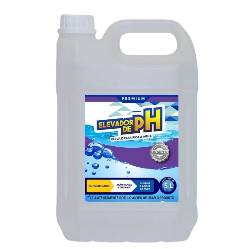 ELEVADOR DE PH PISCINA Tenha Agua transparente Barrilha 5 litro