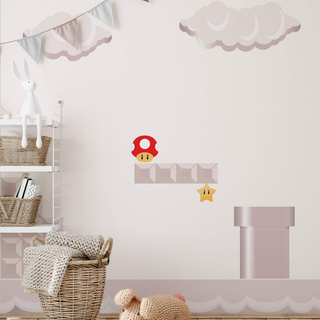 Papel de Parede Quarto Menino Videogame Fliperama Arcade 6m²