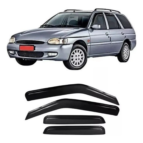 Defletor Calha de Chuva Escort SW 1997 a 2001 4 Portas Ecoflex