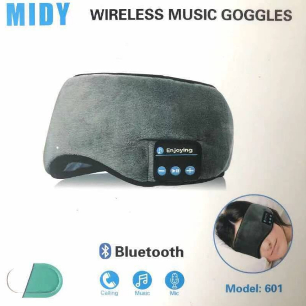 Máscara de Dormir com Bluetooth Recarregável Música por Conectividade Celular, Conforto Aj...