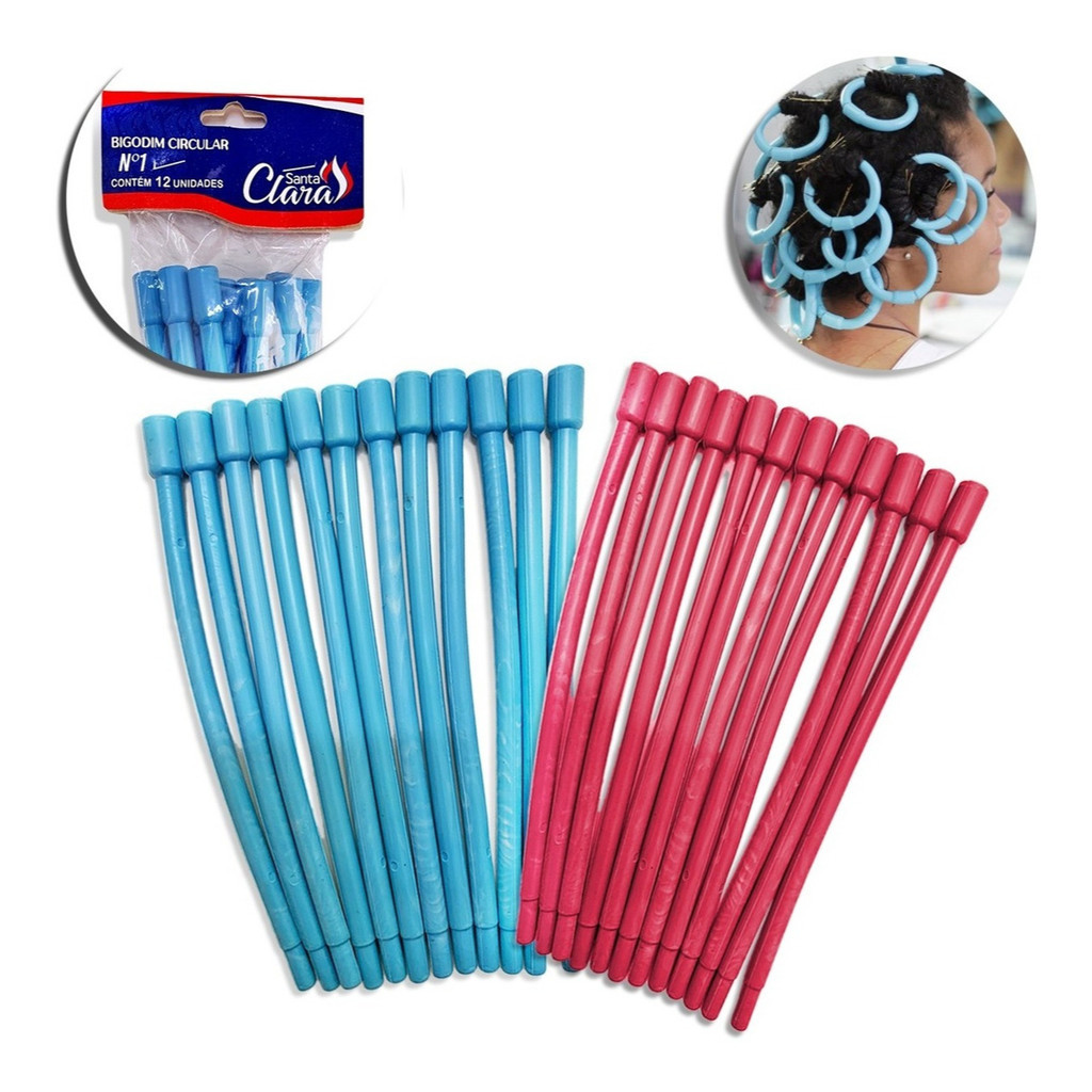 Bigodim Bigudinho Nº1 Circular 12 Unidades Santa Clara em Oferta na Shopee