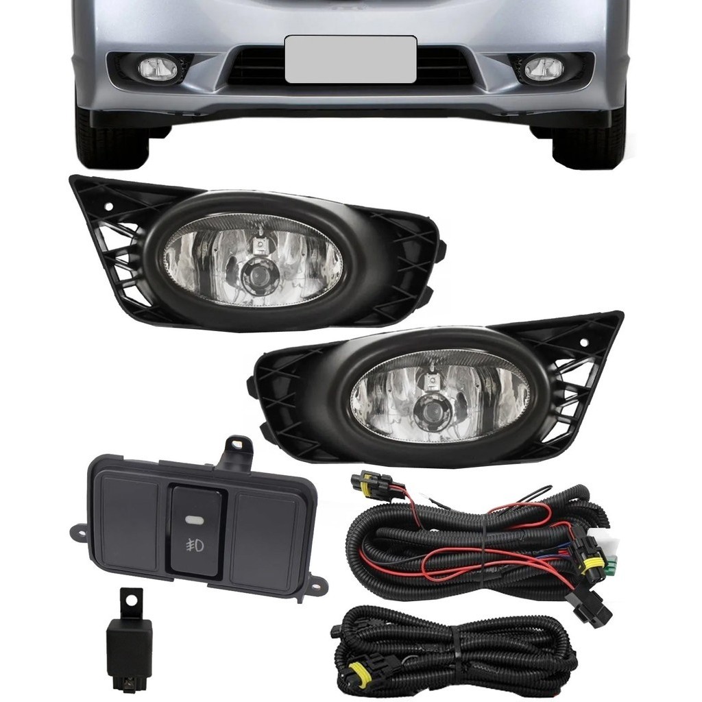 Kit Farol de Milha Neblina New Civic 2009 2010 2011