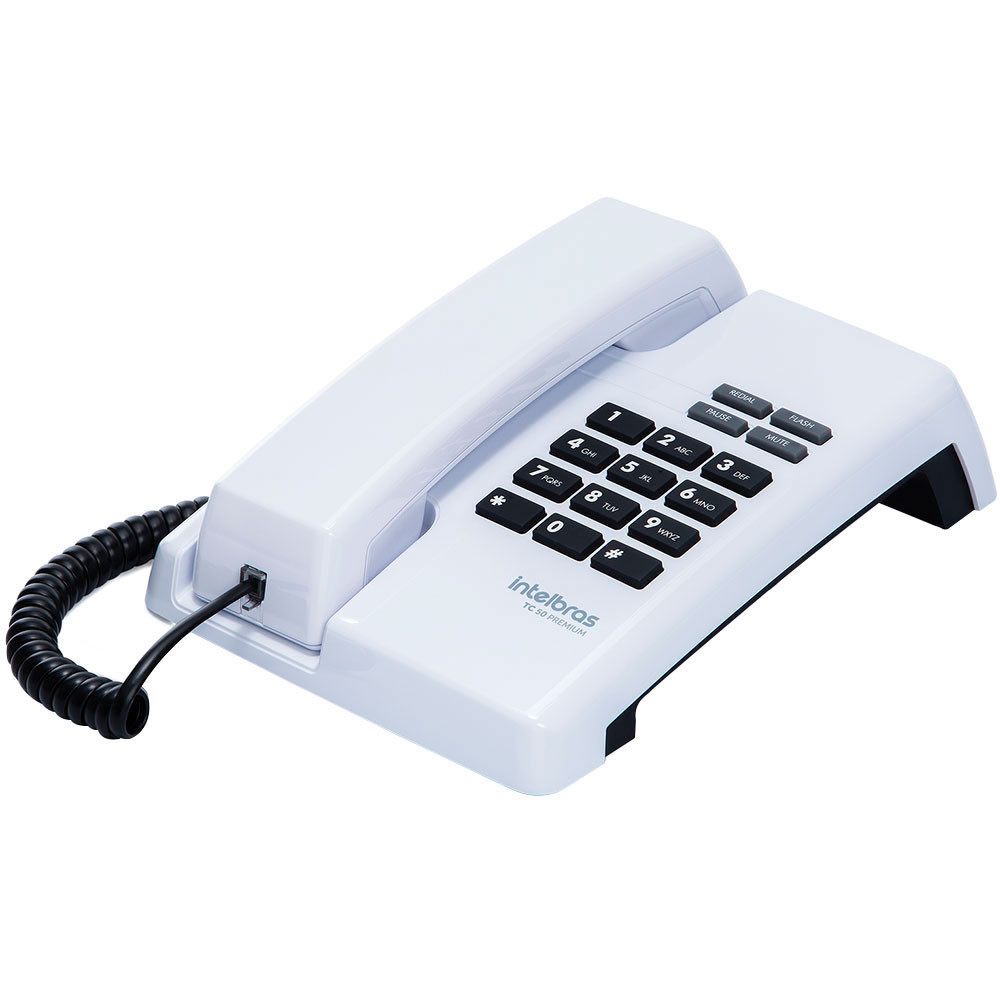 Telefone TC 50 Premium com Fio e  Função PABX Intelbras em Oferta na Shopee
