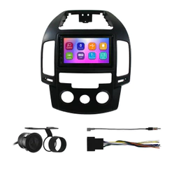 Kit Multimídia 7 Pol I-30 Analógico 2008 2009 2010 2011 2012 Espelhamento Android Ios 2 Din Preto Camera Ré