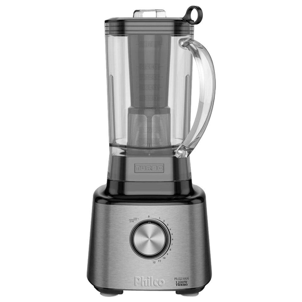 Liquidificador Philco PLQ2100PI Turbo | Copo de Polipropileno, 12 Velocidades + Pulsar, 1400W, Preto - Home Appliances