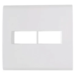 Placa 2 Postos Tramontina Liz 4x4 Branca - 57106/023 Placa 2 Postos Tramontina Liz 4 x 4 Branca - 57106/023