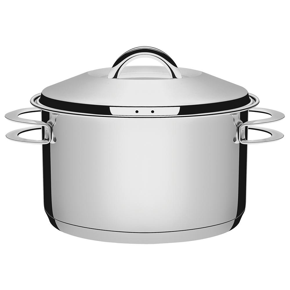 Caçarola Funda Tramontina Solar 28cm, 8,4 Litros, Inox, Fundo Triplo - 62504/280 - Home & Living