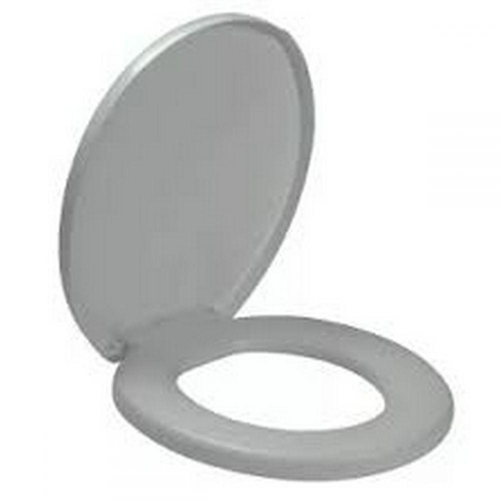 Assento Sanitário Almofadado Comfort Cinza Prata Amanco em Oferta na Shopee