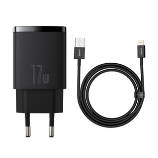 Carregador De Parede 17w Baseus 3x Usb com cabo 1m P/ iPhone 7 8 9 X XR 11 12 13 14 em Oferta na Shopee