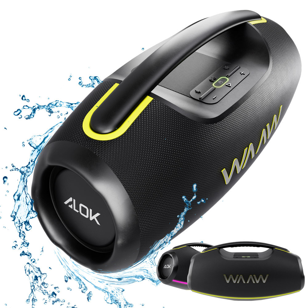 Imagem Caixa de Som Portátil 180W RMS com Bluetooth Hyperboom 1000 Até 12 Horas IPX7 Luz Led Waaw