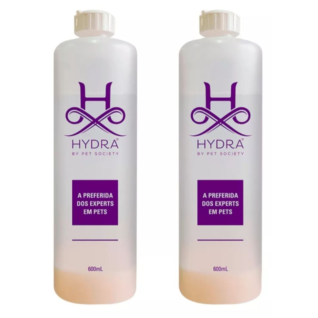 02 Frasco Diluidor para Shampoo e Condicionador Pet Society Hydra 600ML em Oferta na Shopee