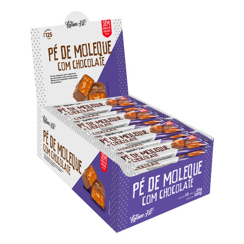 Pé De Moleque Zero Açúcar Com Chocolate Diet Latam Fit 12 Un - 22g em Oferta na Shopee