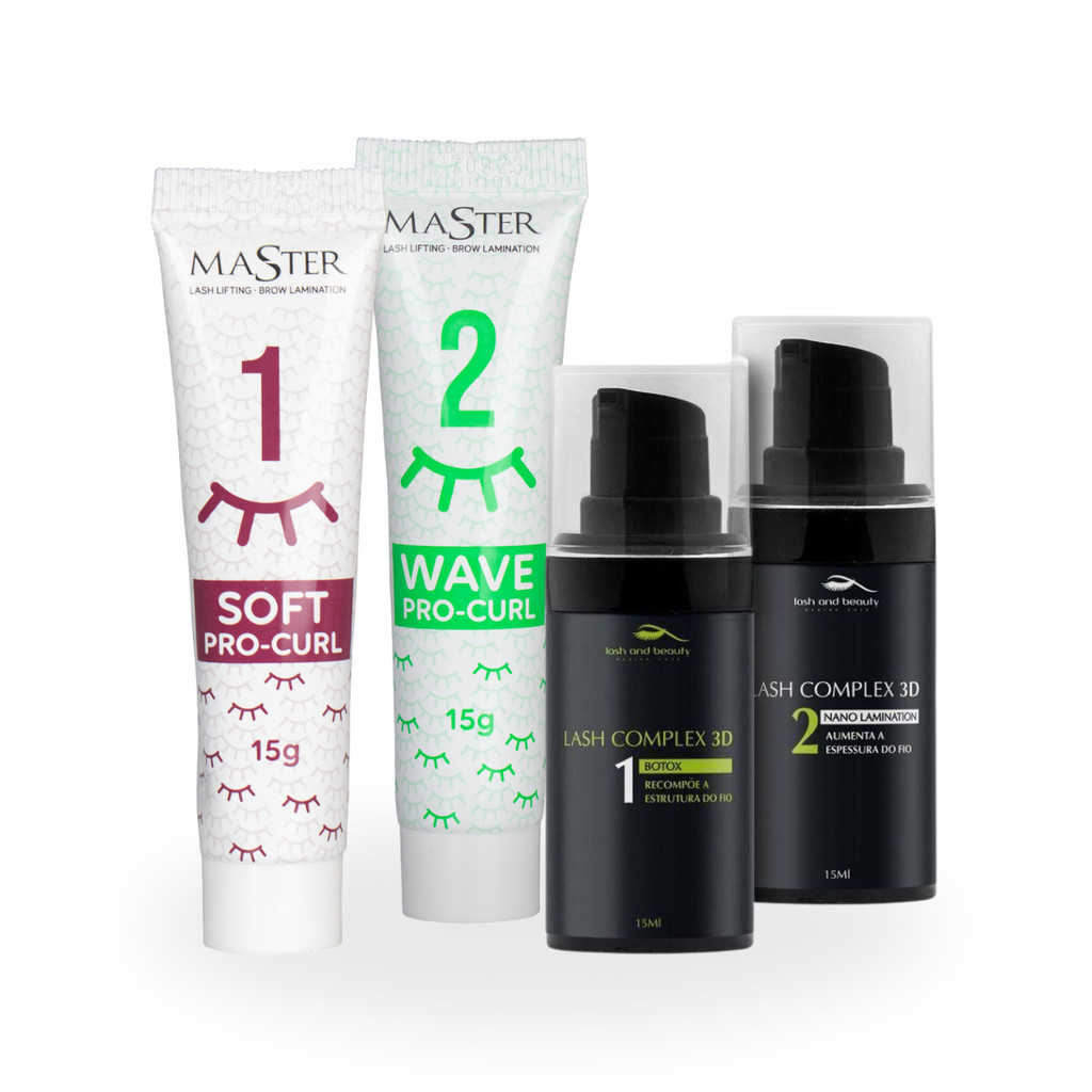 Kit Passos 1 e 2 Master + 1 e 2 Complex 3D Lash And Beauty