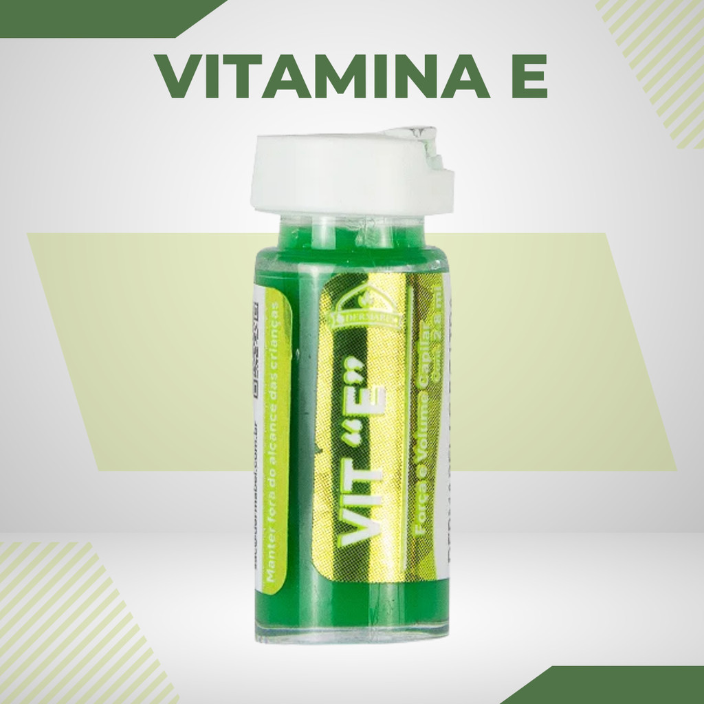 Ampola de Vitamina E Proteção Hidratação e Rejuvenescimento dos Fios 2,8ml Dermabel em Oferta na Shopee
