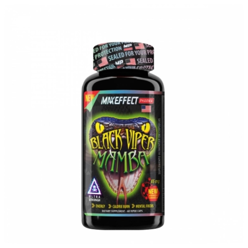 Suplemento Termogênico Black Viper Mamba 60 Cápsulas | Maxeffect Pharma