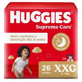 Fraldas Huggies Supreme Care Disney Baby XXG 26 Unidades em Oferta na Shopee