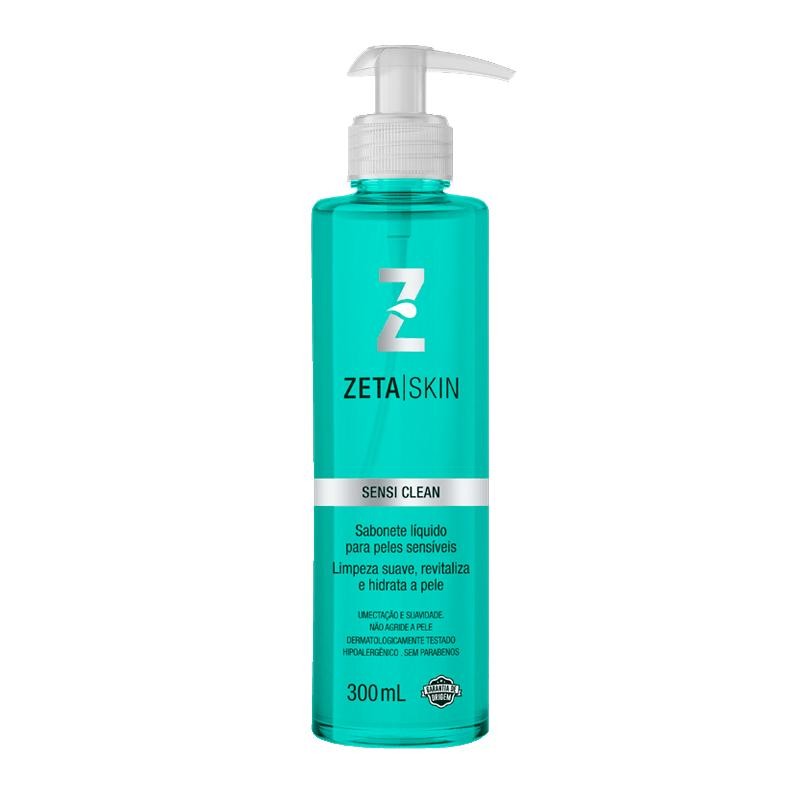 Sabonete Líquido Zeta Skin Sensi Clean Pele Sensível 300ml em Oferta na Shopee