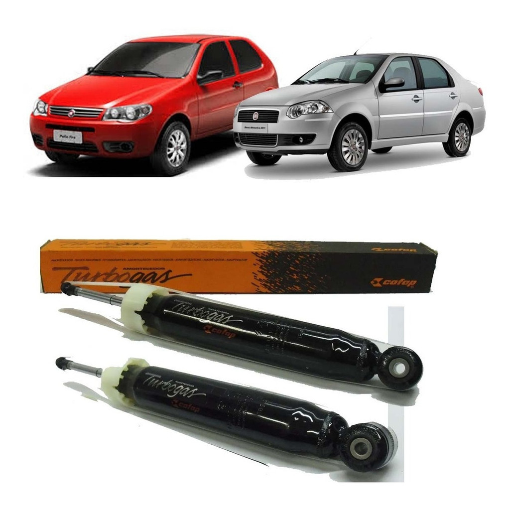 Par Amortecedor ORIGINAL COFAP TURBOGAS Traseiro Palio Siena Yound EL ELX HLX 1.0 1.3 1.4 1.8 em Oferta na Shopee