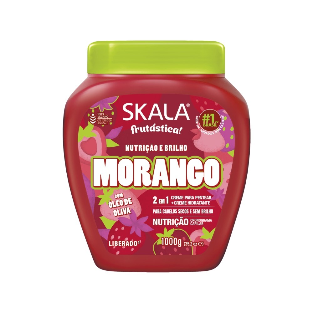 Creme de Hidratação Capilar Skala Frutástica! Morango 1kg em Oferta na Shopee