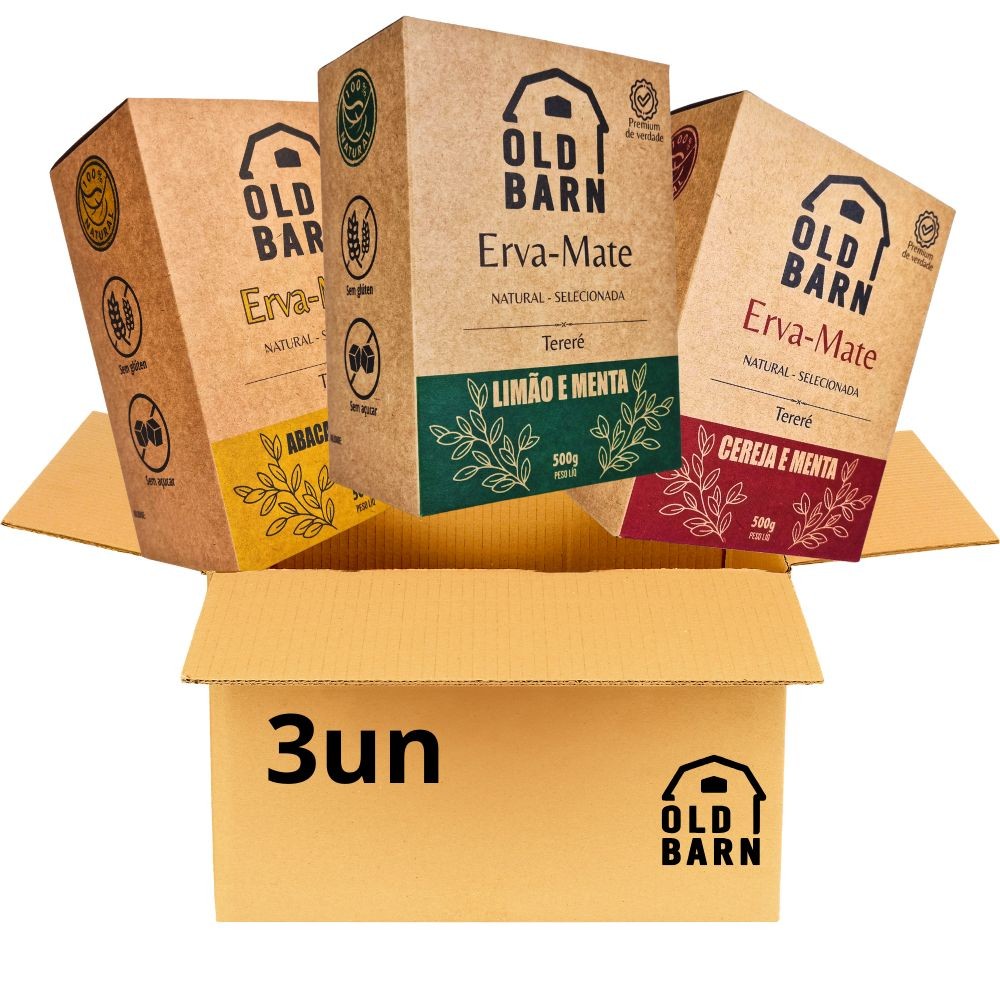 Kit 3 Ervas De Tereré Old Barn 500g Cada Super Premium em Oferta na Shopee