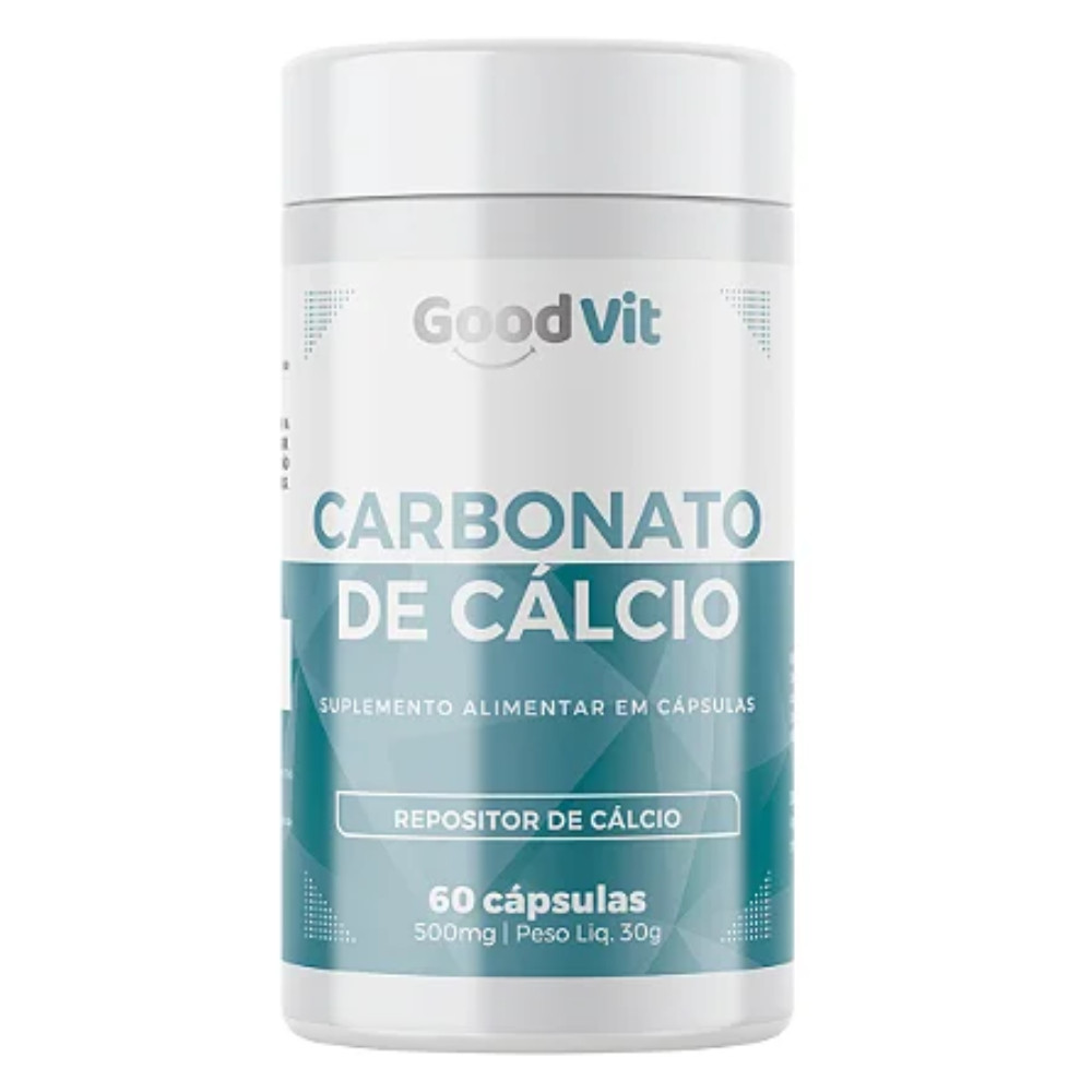 Carbonato de Cálcio 500mg C/60 Cápsulas - Good Vit