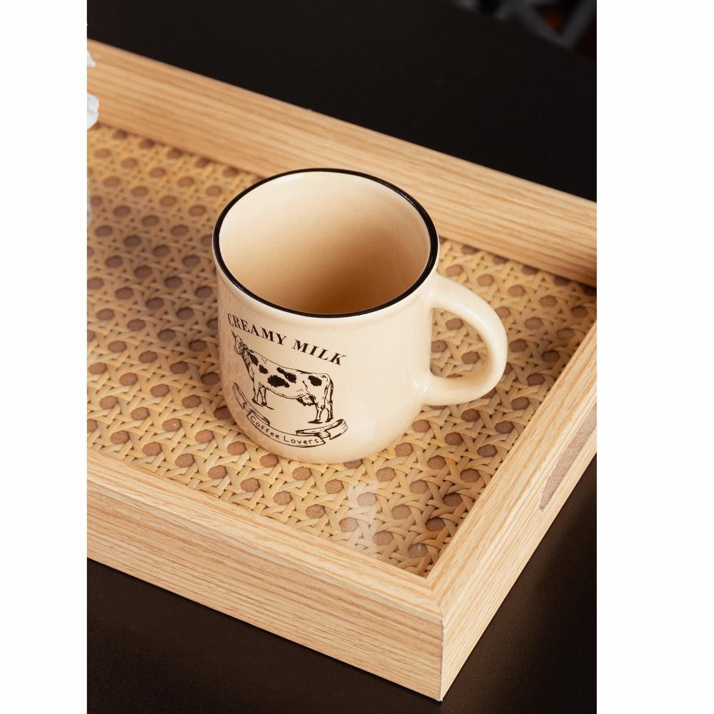 Caneca Creamy Milk Lyor 180ml Bege Cerâmica - Home & Living