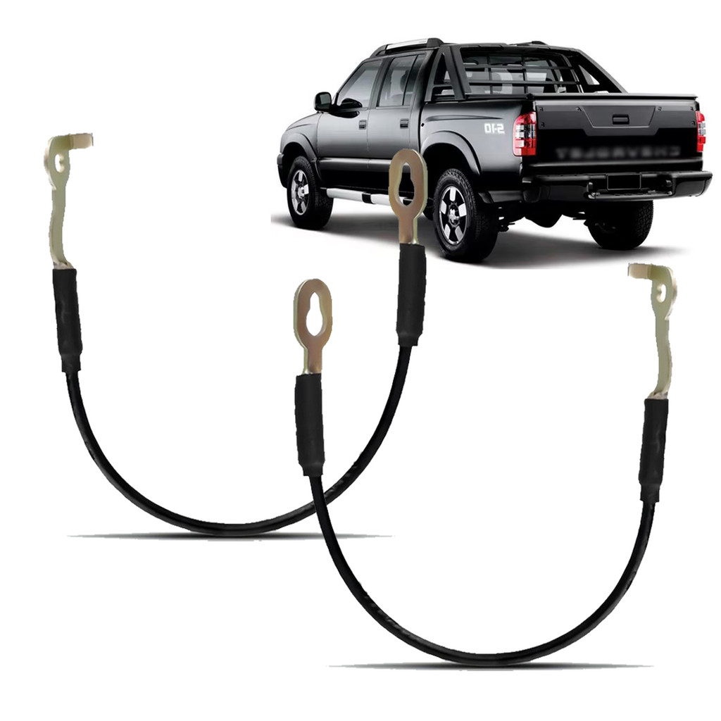 Par Cabo De Aço Tampa Caçamba Gm S10 1995 A 2012 em Oferta na Shopee