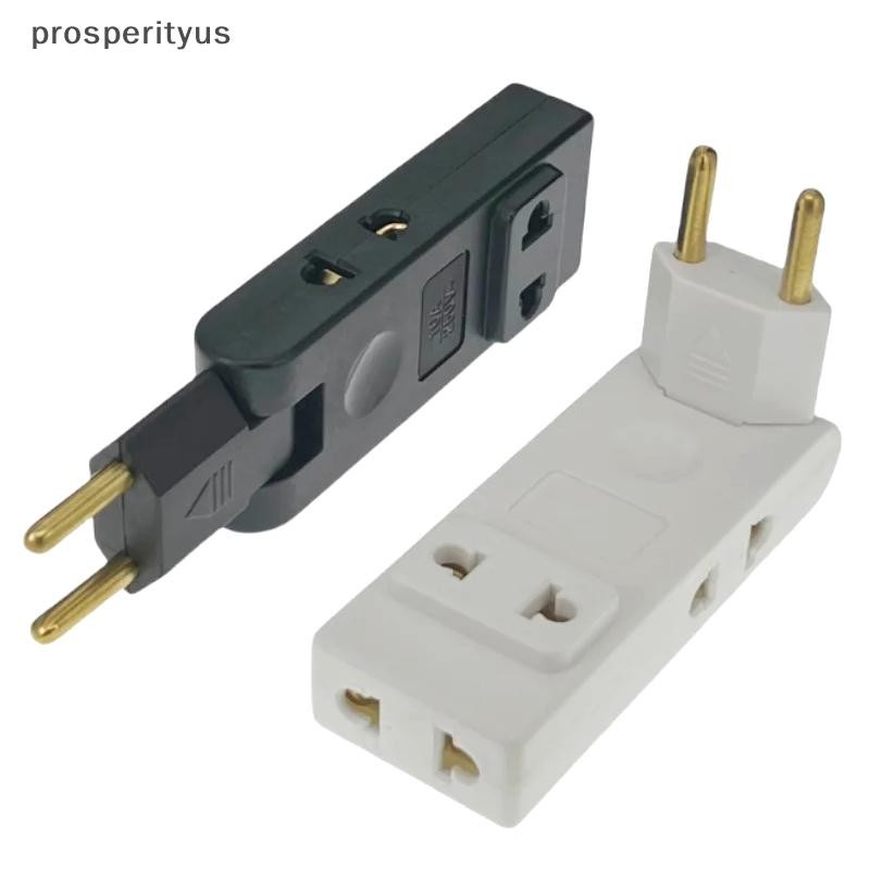 [prosperityus] Extensão De Tomada De Parede 4 Em 1 Elétrica Ue Adaptador 180 Graus De Viagem Conversor De Energia Portát em Oferta na Shopee