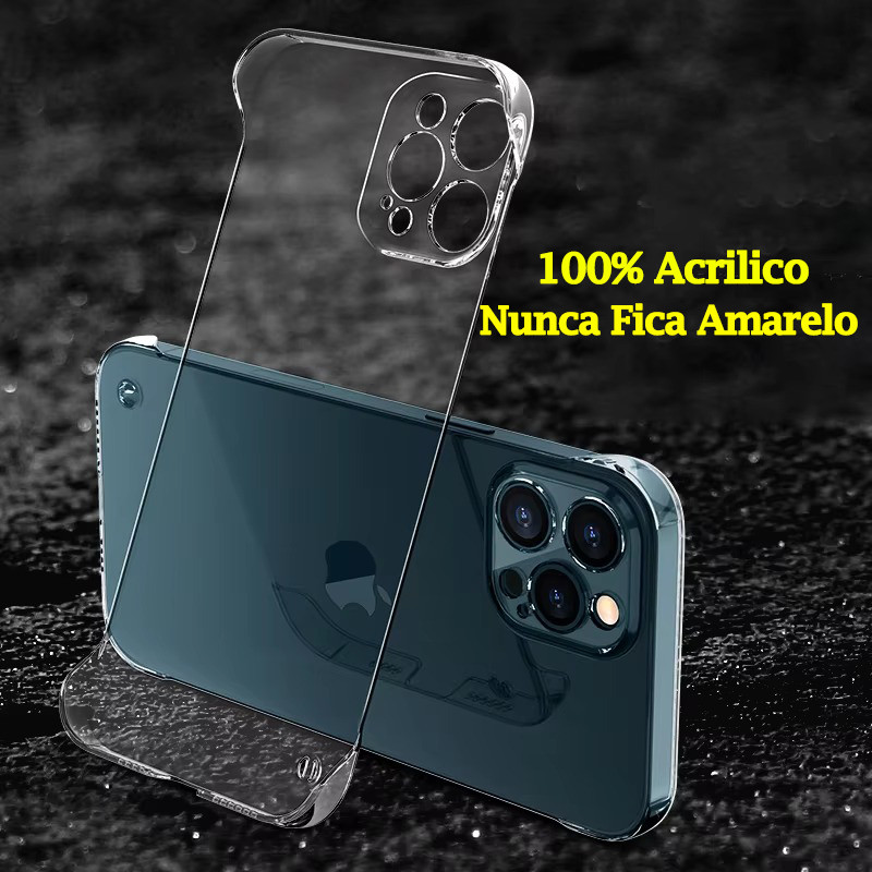 Capa De Telefone Acrílica Ultrafina Para iPhone Air 17 16 15 14 13 12 11 Pro Max Plus Mini XR em Oferta na Shopee