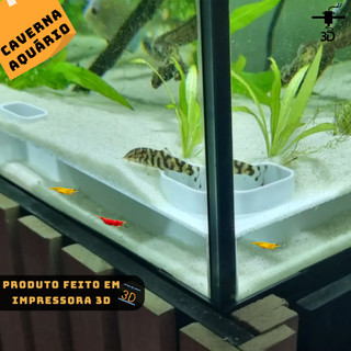 Esconderijo De Peixes e Camarão Para Aquários de Canto Protetor De Criação Toca Decoração Caverna Botia Cardinal