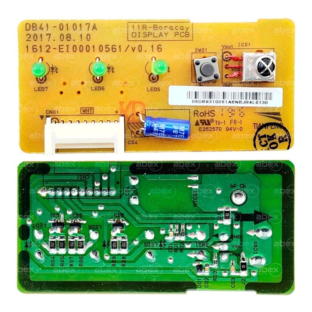Placa Display Original Ar Condicionado Samsung Inverter  12 18 24 Btus