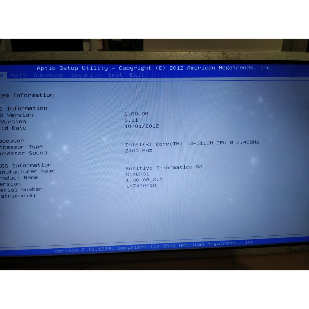 Tela 14.1 Lcd - Notebook Gigabyte W466u Garantia! C/ Manchas