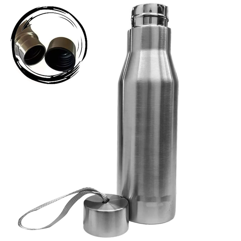 Garrafa Aço Inox Design Moderno 500ml em Oferta na Shopee
