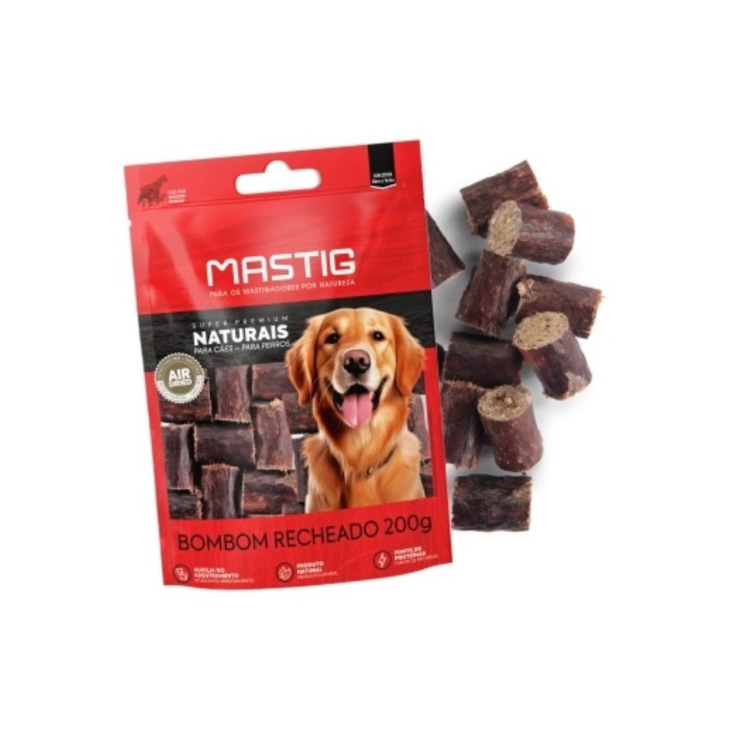 Petisco Bombom Recheado para Cães 200g - Mastig
