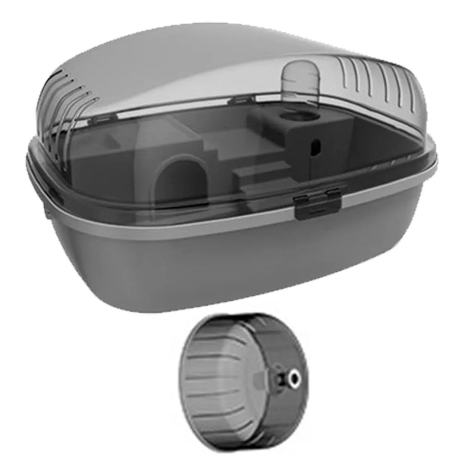 Gaiola para Hamster Russo Chines Sirio Gerbil Esquilo Da Mongolia Luxo Compacta Transparente