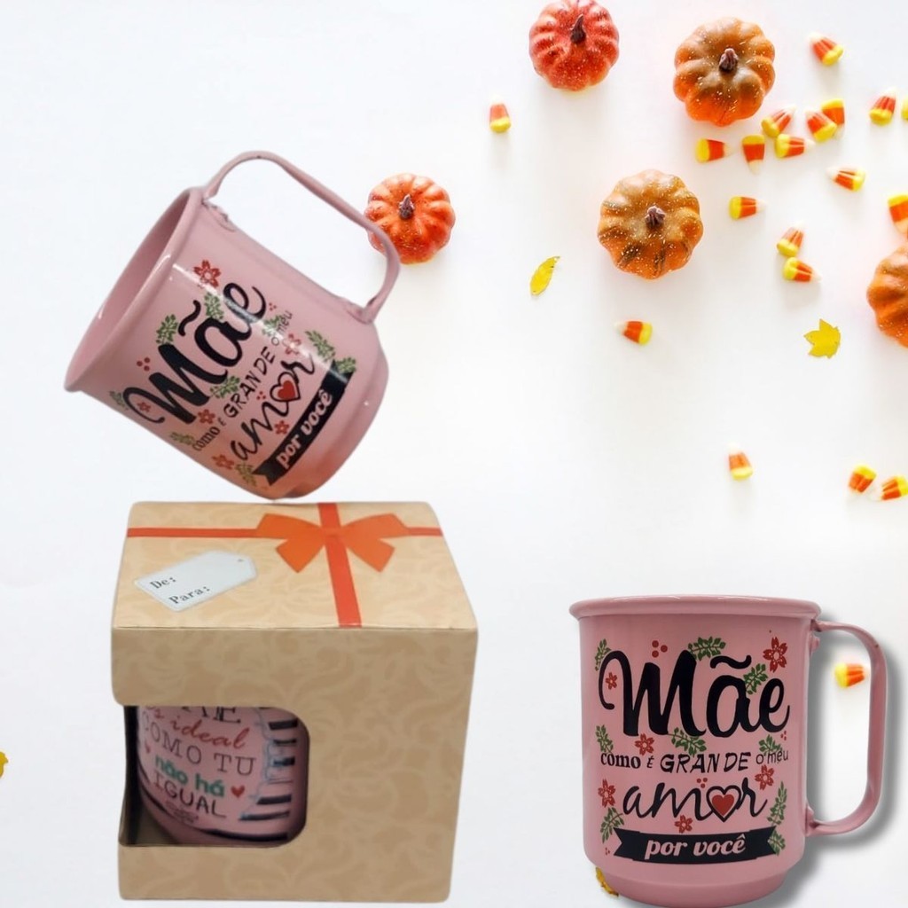Caneca Presente Estampada C Mensagem Especial P Mãe Caneca de Alumínio 400ml