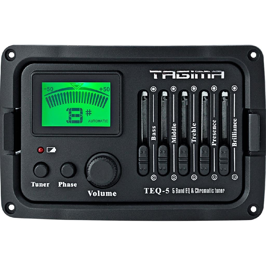Captador Violão Tagima Teq-5 Afinador Equalizador 5 Bandas