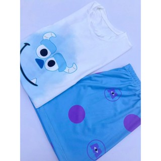 Pijama BabyDoll Manga Curta Mike e Sullivan Monstros SA em Oferta na Shopee