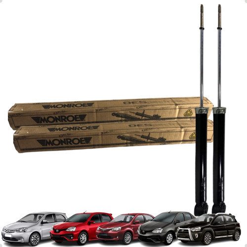 Par 2 Amortecedor Traseiro Monroe Toyota Etios Hatch Sedan 1.3 1.5 em Oferta na Shopee