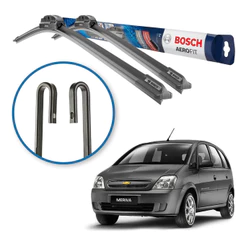 Par Palheta Parabrisa Limpador Bosch Gm Meriva 2002 A 2012