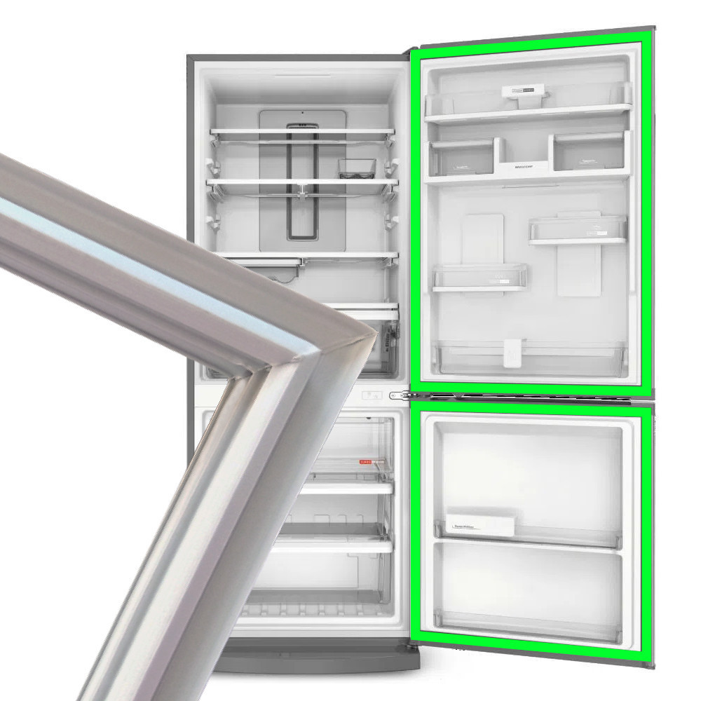 Kit Vedação Para  Electrolux Modelo Db52 Porta Inferior E Freezer