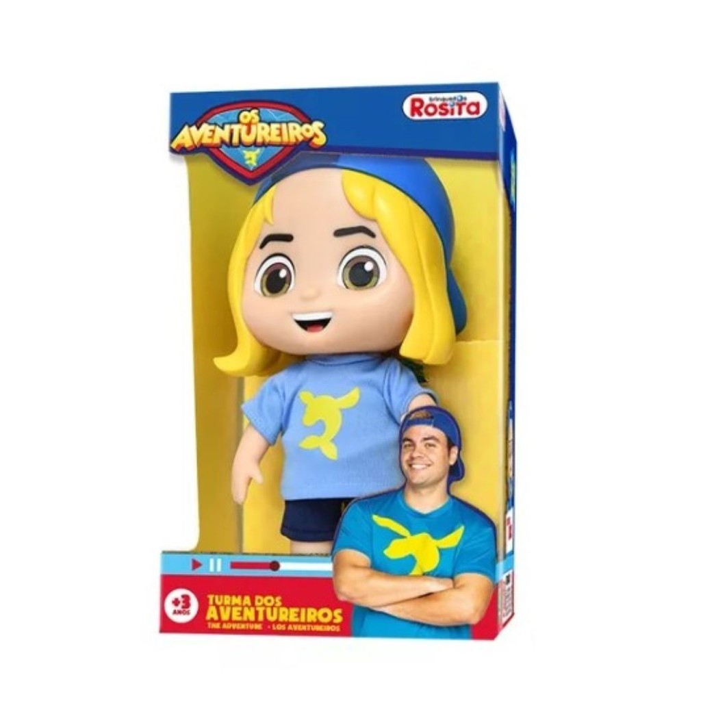 Boneco Luke Turma dos Aventureiros Luccas Neto Rosita 1242
