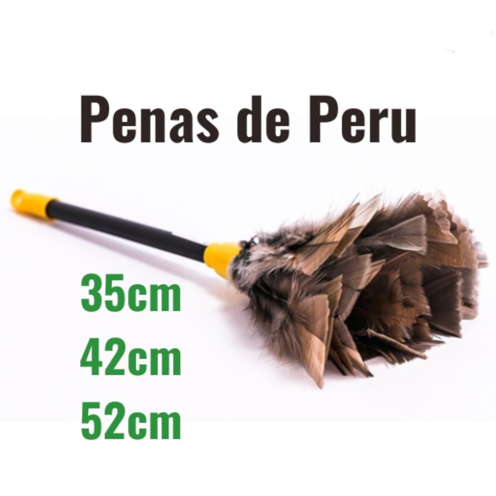 Espanador de pó Pena de Peru Tira Pó 32cm 42cm 52cm em Oferta na Shopee
