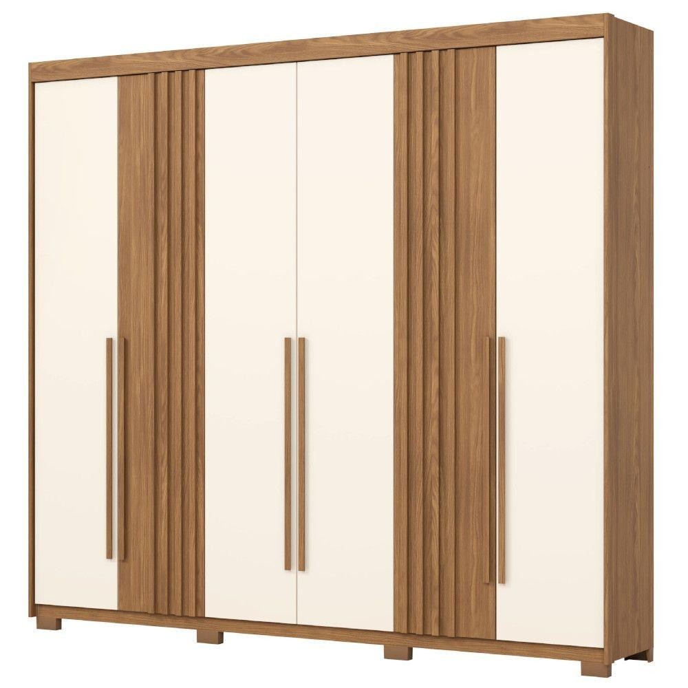 Guarda Roupa / Roupeiro Henn D325 6 Portas 4 Gavetas 230x252x48cm em Oferta na Shopee