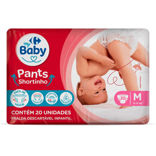 Fralda Pants Carrefour My Baby M 20 Unidades - Mom & Baby