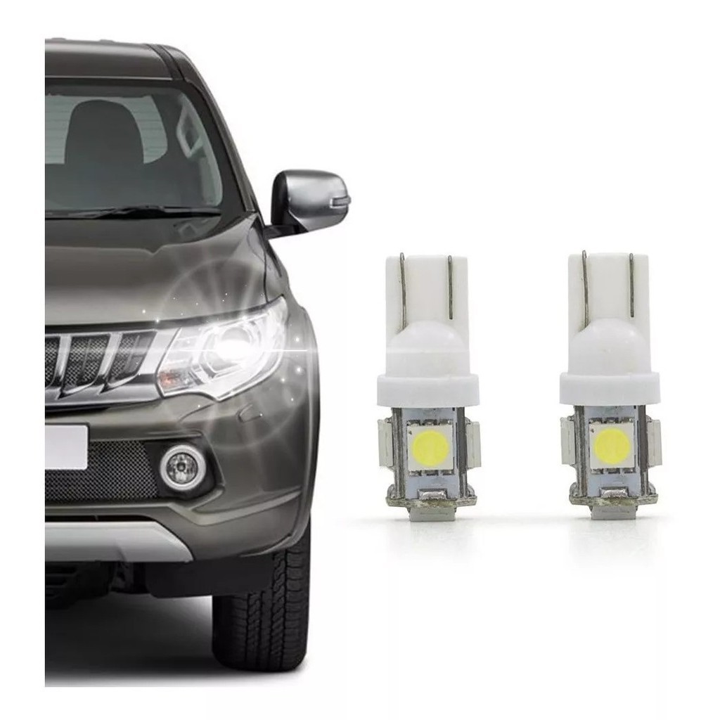 Lâmpada T10 LED Esmagadinha Farolete-Par Multilaser