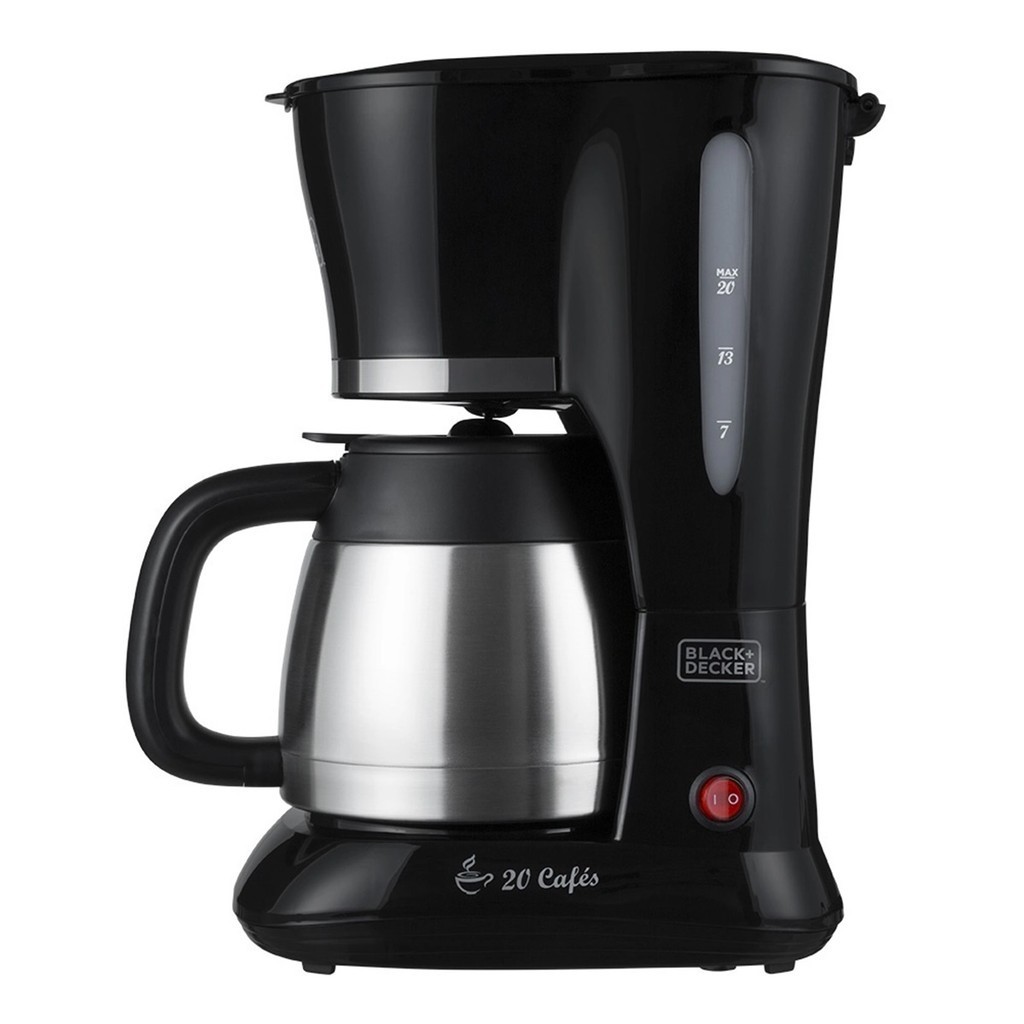Cafeteira 20 Xícaras Black+Decker Jarra Térmica Inox Semi Automática de Filtro