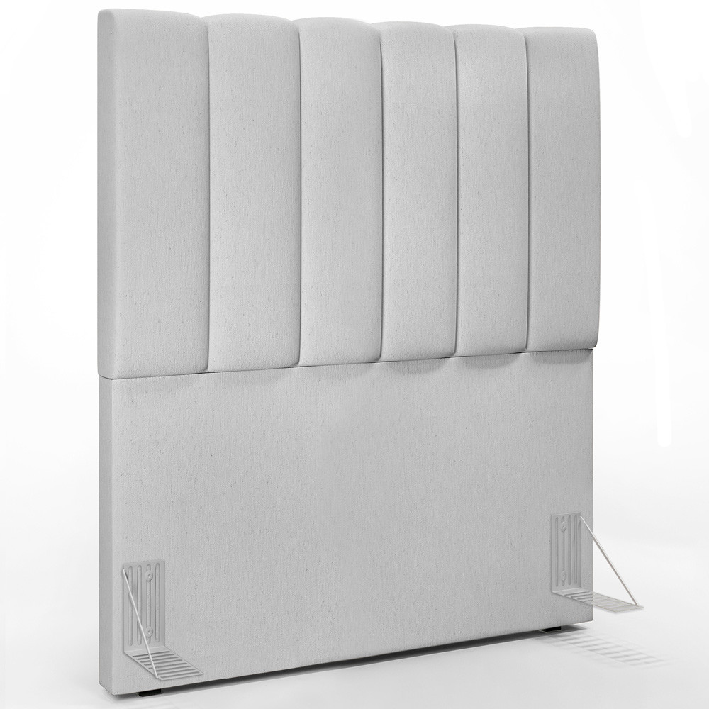 Cabeceira Cama Box Painel Solteiro 100 cm Dália W01 Linho Cinza - Lyam Decor - Home & Living