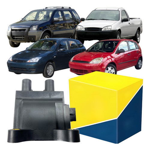 Bobina Ignição Ford Focus Fiesta Courier Ecosport Ka em Oferta na Shopee