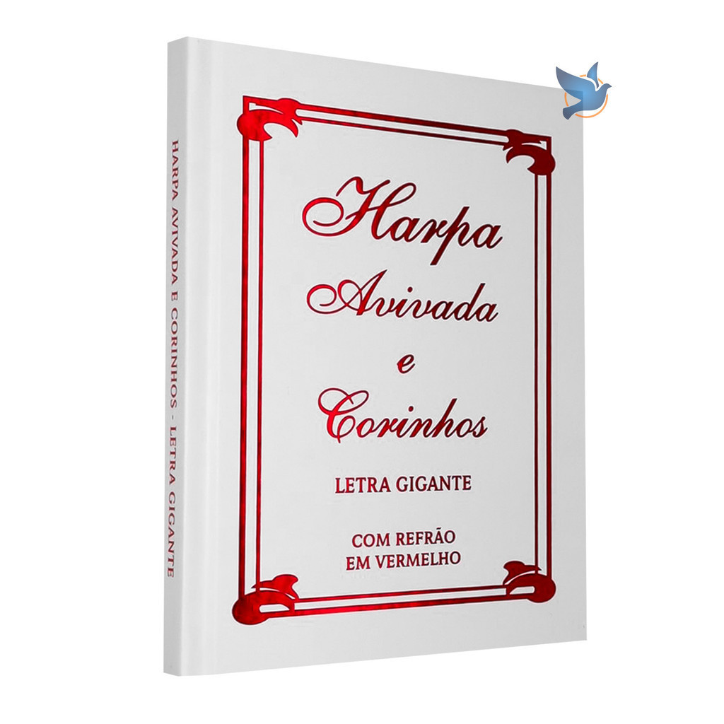 Harpa Cristã com Louvores Evangélicos Letra Gigante Capa Dura Brochura Tradicional branca em Oferta na Shopee
